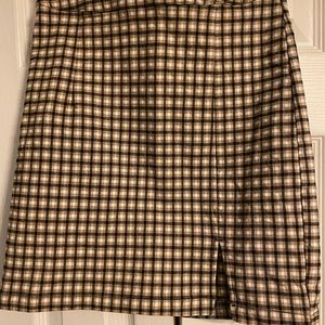 checkered skirt